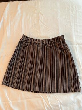 American Eagle Striped Mini Pencil Skirt